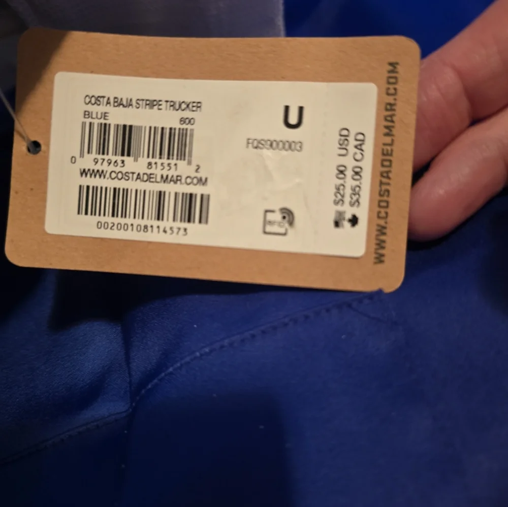 Costa Baja Stripe Trucker- NWT - Picture 3 of 6